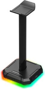 Redragon HA300 SCEPTER Pro RGB Backlit Gaming Headphone Stand with 10 RGB Lighting Modes and 4 USB