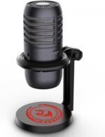 Redragon GM211 Nebula 6 Color LED USB Condenser Gaming Microphone with Desktop Stand - Image 3