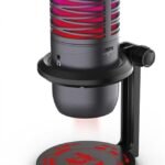 Redragon GM211 Nebula 6 Color LED USB Condenser Gaming Microphone with Desktop Stand
