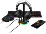 Redragon HA300 SCEPTER Pro RGB Backlit Gaming Headphone Stand with 10 RGB Lighting Modes and 4 USB - Image 7