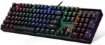 REDragon K551RGB-1 Mechanical Gaming Keyboard RGB Backlit Gaming Keyboard 104 Key Computer Full With