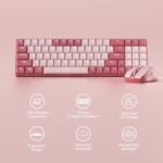 REDragon BS-8772 Wireless Keyboard and Mouse Combo 78 Keys 2.4Ghz Wireless Low-Profile Mechanical - Image 3