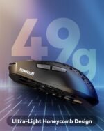 Redragon M725-LIT Honeycomb Shell Gaming Mouse Wireless, Ultra Lightweight 49g, 8000 DPI Tri-Mode BT - Image 3