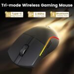 Redragon M816-LIT Wireless Gaming Mouse 26K DPI Tri-Mode 61G Ultra-Light Mouse Gaming RGB - Image 3