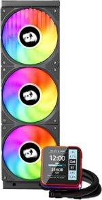 Redragon CCW-3015 ARGB 360 Liquid CPU Cooler 360mm Radiator 3x 120mm Fans with PWM Control Aluminum - Image 4