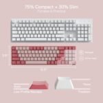 REDragon BS-8772 Wireless Keyboard and Mouse Combo 78 Keys 2.4Ghz Wireless Low-Profile Mechanical - Image 6