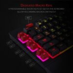 REDragon K512RGB Shiva RGB Backlit Membrane Gaming Keyboard with Multimedia Keys, Linear Mechanical- - Image 3