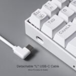 Redragon K530RGB-PRO Draconic — Lunar White 60% Wireless Gaming Keyboard - Image 6