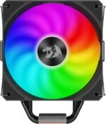 Redragon CC-2177 Agent Air CPU Cooler - Mighty 260w TDP - All-Black 5 Copper Heat Pipes - Dual-Tower - Image 2