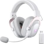 Redragon H510-PRO Zeus 3-Mode Wireless Gaming Headset — Lunar White