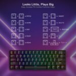 Redragon K530RGB-PRO Draconic 60% Wireless Mechanical Keyboard (Brown Switch) - Image 8
