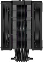 Redragon CC-2177 Agent Air CPU Cooler - Mighty 260w TDP - All-Black 5 Copper Heat Pipes - Dual-Tower - Image 5