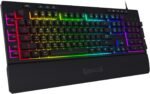 REDragon K512RGB Shiva RGB Backlit Membrane Gaming Keyboard with Multimedia Keys, Linear Mechanical-