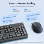 REDragon BS-7367-B Wireless Keyboard and Mouse Combo, 2.4G Full-Sized Ergonomic Computer Keyboard - Image 6