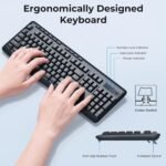 REDragon BS-7367-B Wireless Keyboard and Mouse Combo, 2.4G Full-Sized Ergonomic Computer Keyboard - Image 4