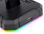 Redragon HA300 SCEPTER Pro RGB Backlit Gaming Headphone Stand with 10 RGB Lighting Modes and 4 USB - Image 6