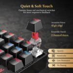 REDragon K552RGB-2 Mechanical Gaming Keyboard, 87-Key Compact, LED Gaming Keyboard with Red Switches - Image 4