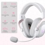 Redragon H510-PRO Zeus 3-Mode Wireless Gaming Headset — Lunar White - Image 2