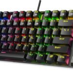 REDragon K552RGB-2 Mechanical Gaming Keyboard, 87-Key Compact, LED Gaming Keyboard with Red Switches