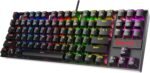 REDragon K552RGB-2 Mechanical Gaming Keyboard, 87-Key Compact, LED Gaming Keyboard with Red Switches