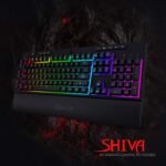 REDragon K512RGB Shiva RGB Backlit Membrane Gaming Keyboard with Multimedia Keys, Linear Mechanical- - Image 4