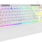 REDragon K512W-RGB Shiva RGB Backlit Membrane Gaming Keyboard with Multimedia Keys, Linear Mechanica