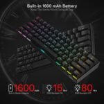 Redragon K530RGB-PRO Draconic 60% Wireless Mechanical Keyboard (Brown Switch) - Image 2
