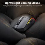 Redragon M816-LIT Wireless Gaming Mouse 26K DPI Tri-Mode 61G Ultra-Light Mouse Gaming RGB - Image 2