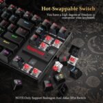 REDragon K552RGB-2 Mechanical Gaming Keyboard, 87-Key Compact, LED Gaming Keyboard with Red Switches - Image 2