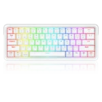 Redragon K730W-RGB-PRO RGB Pro Draconic V2 White 60% Gasket Wireless Mechanical Keyboard