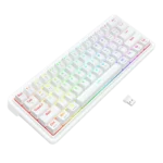 Redragon K730W-RGB-PRO RGB Pro Draconic V2 White 60% Gasket Wireless Mechanical Keyboard - Image 2