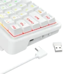 Redragon K730W-RGB-PRO RGB Pro Draconic V2 White 60% Gasket Wireless Mechanical Keyboard - Image 11