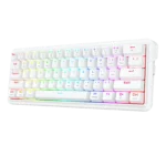 Redragon K730W-RGB-PRO RGB Pro Draconic V2 White 60% Gasket Wireless Mechanical Keyboard - Image 7