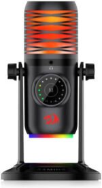 Redragon GM306 Streaming Microphone Touch sound Adjustment OneKey Mute 2Pickup Modes, Built-in Sound - Image 2