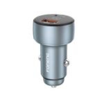 FONENG C18 Dual-Port Metal Fast Car Charger (48W, Lightning Cable Included)
