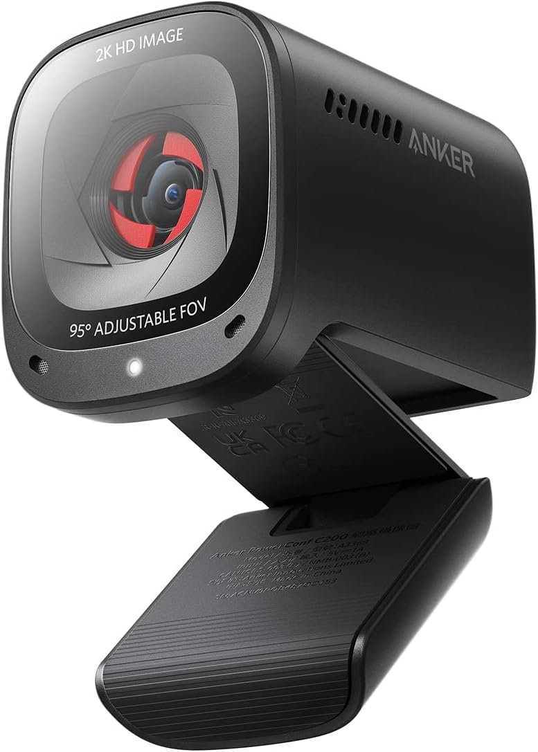 61x85jnqUUL._AC_SL1500_ Anker PowerConf C200 2K Webcam for PC - الصورة 1